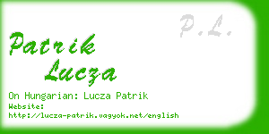 patrik lucza business card